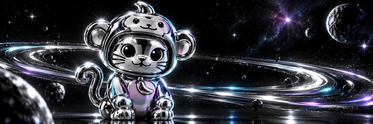 CATAPE floating through a chrome orbit